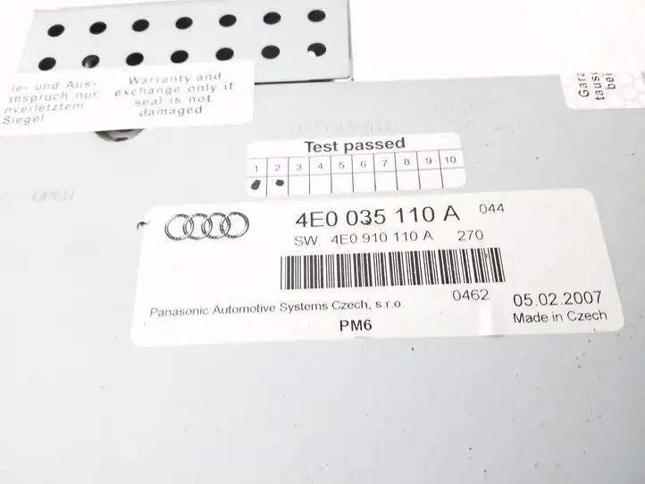 Audi A6 S6 C6 4F (2004 - 2008) 4E0035110A CD/DVD чейнджер — фото 4