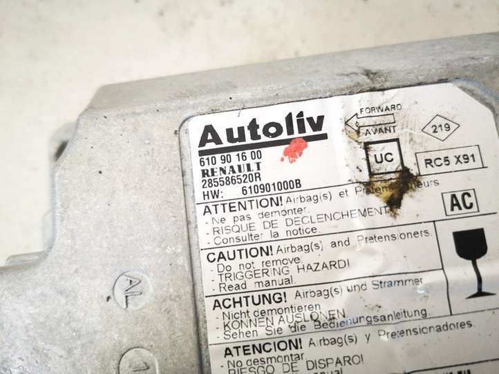 Renault Laguna (2007 - 2015)  285586520r Блок управления надувных подушек