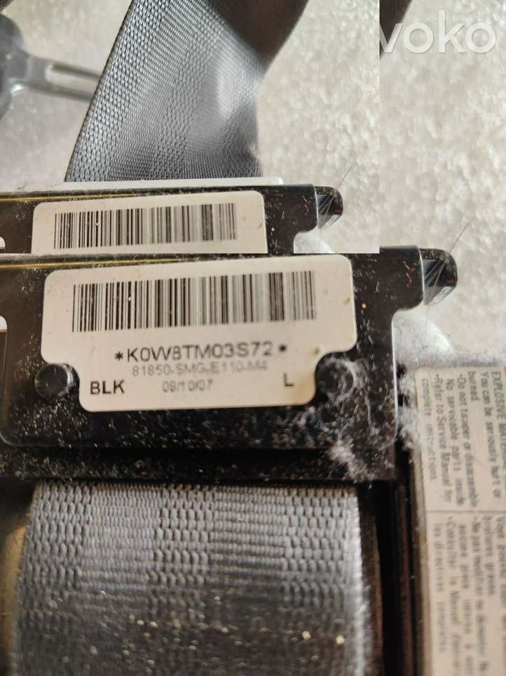 Honda Civic (2006 - 2011)  81850SMGE110M4 Передний ремень безопасности
