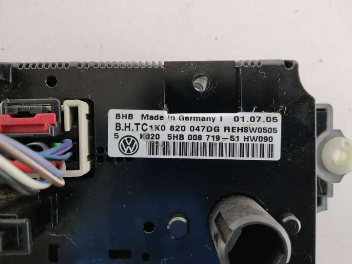 Volkswagen Caddy (2004 - 2010)  1K0820047DG Блок управления кондиционера воздуха / климата/ печки (в салоне)