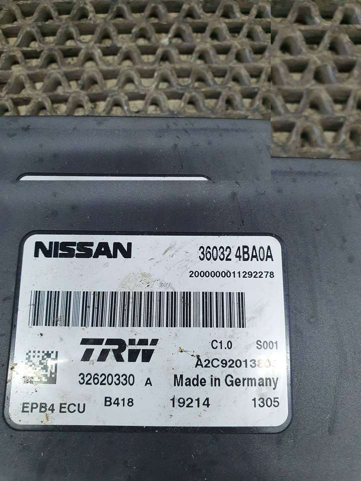 Nissan Qashqai (2013 - 2017)  360324BA0A Модуль управления ручным тормозом