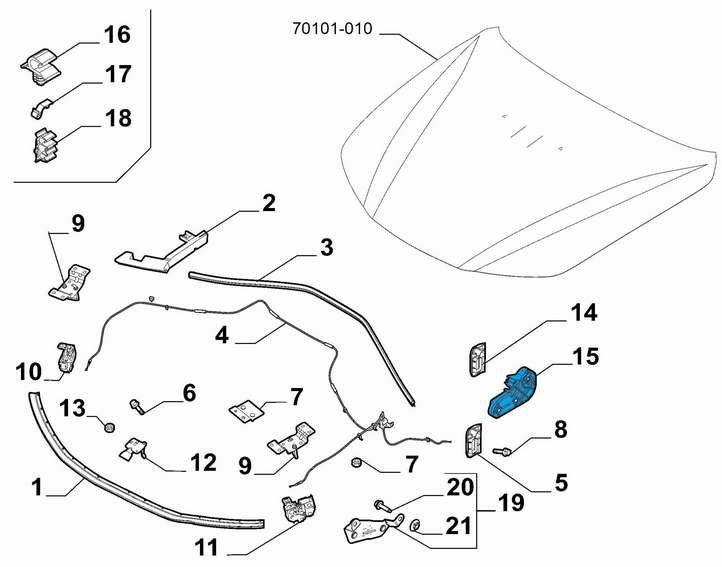 Alfa Romeo Stelvio Type 949 (2017 - )  46833730 Ручка капота
