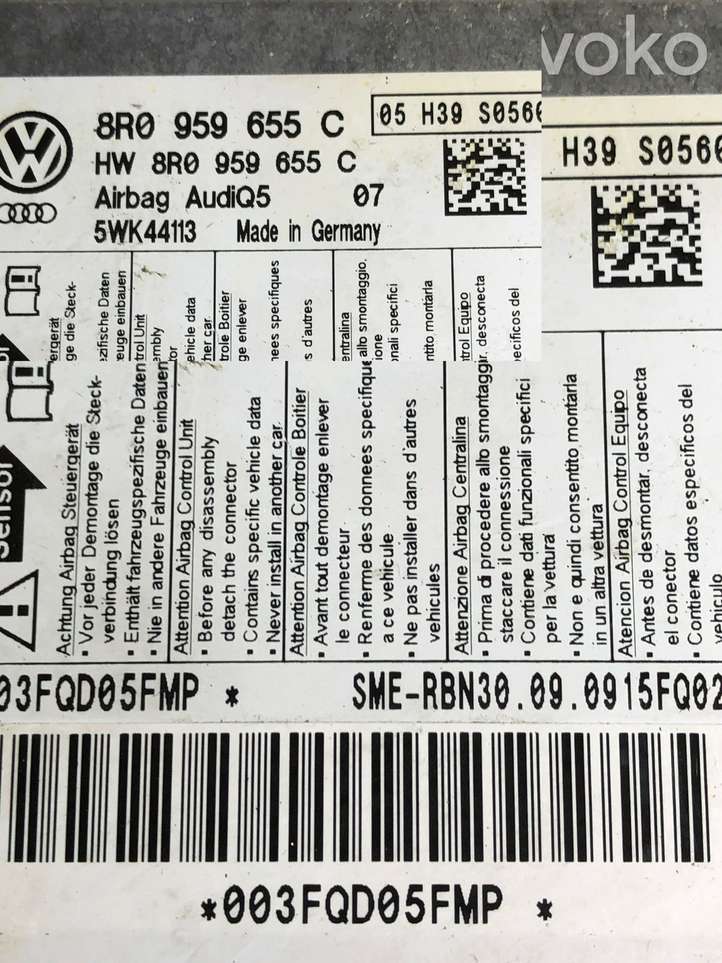 Audi Q5 (2008 - 2012)  8r0959655C Блок управления надувных подушек