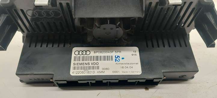 Audi A3/S3 8P (2003 - 2005)  8P0820043F Блок управления кондиционера воздуха / климата/ печки (в салоне)