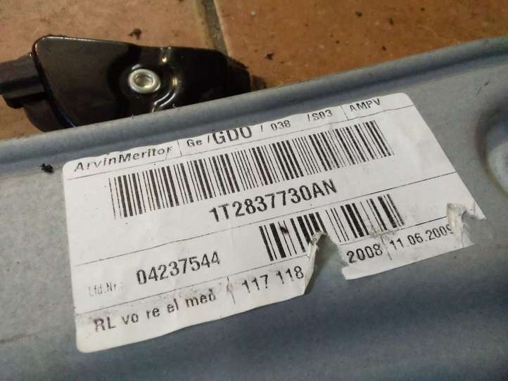 Volkswagen Touran I (2003 - 2010)  1T2837730AN Механизм для электрического подъема окон передней двери (без двигателя)