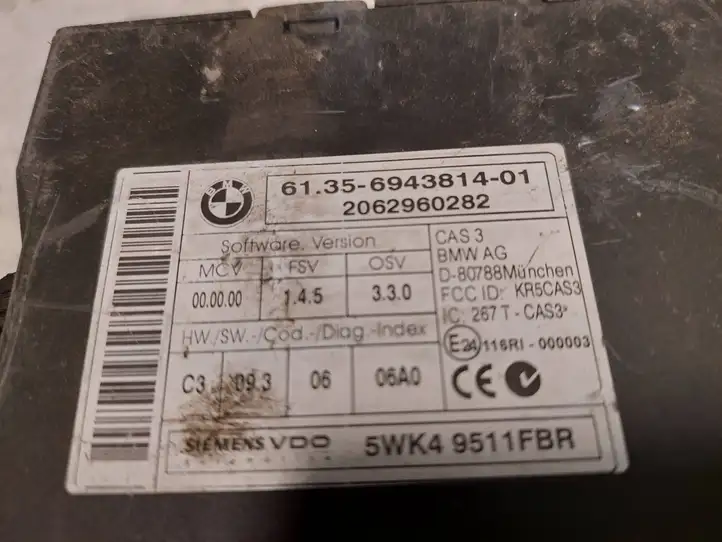 BMW 3 E90 E91 (2005 - 2012) 6135694381401 Модуль комфорта — фото 2