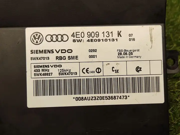 Audi A8 S8 D3 4E (2005 - 2007) 4E0909131K Модуль комфорта — фото 2