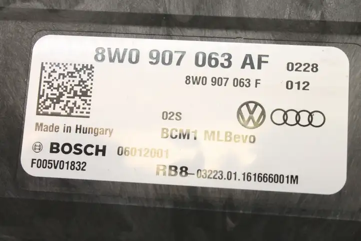 Audi A4 S4 B9 (2015 - 2019) 8W0907063AF Модуль управления кузовом (BCM) — фото 6
