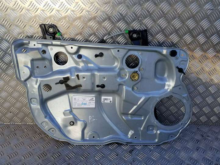 Volkswagen Polo (2005 - 2009)  6Q4837401AA Механизм для электрического подъема окон передней двери (без двигателя)