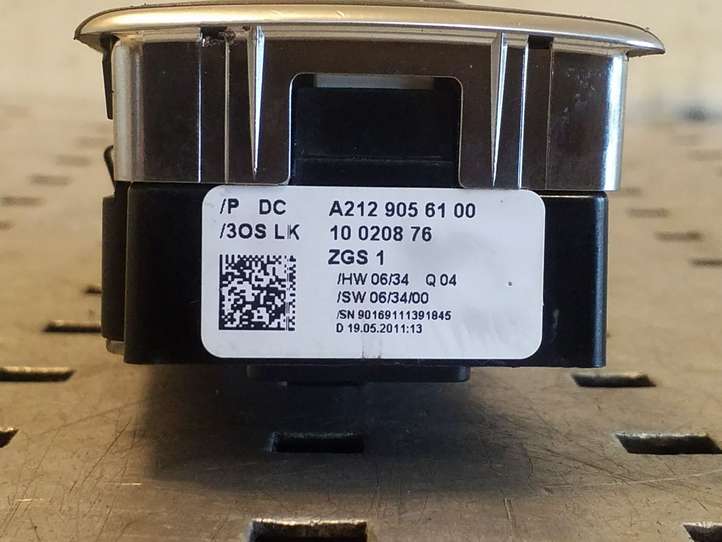 Mercedes-Benz E W212 (2009 - 2016)  A2129056100 Кнопка стеклоподъемников