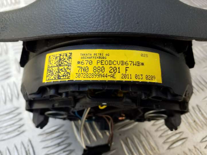 Volkswagen Sharan (2010 - 2015)  7N0880201F Подушка безопастности руля
