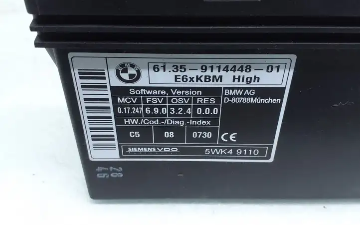 BMW 5 E60 E61 (2004 - 2010) 9114448 Модуль комфорта — фото 5