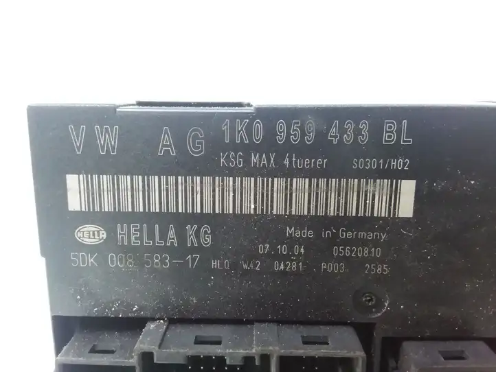 Volkswagen Touran I (2003 - 2010) 1K0959433BL Модуль комфорта — фото 3