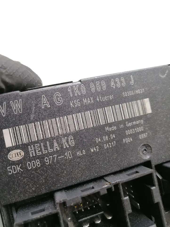 Volkswagen Touran I (2003 - 2010) 1K0959433J Модуль комфорта — фото 3