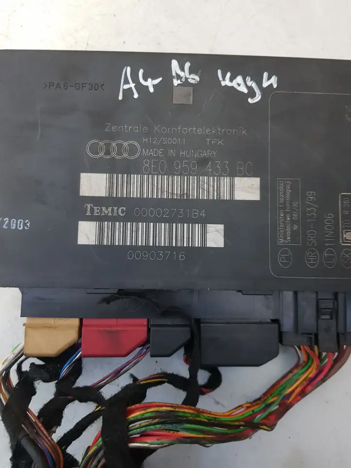 Audi A4 S4 B7 8E 8H (2004 - 2009) 8E0959433BC Модуль комфорта — фото 2