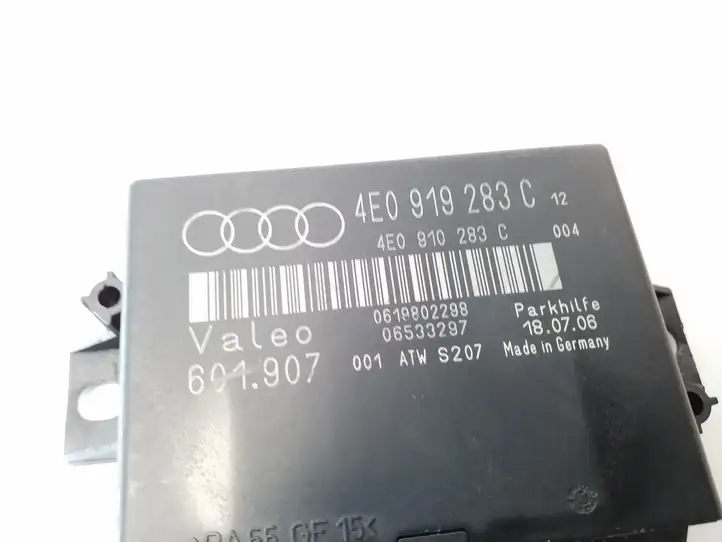 Audi A8 S8 D3 4E (2005 - 2007) 4E0919283C Блок управления парктрониками — фото 3
