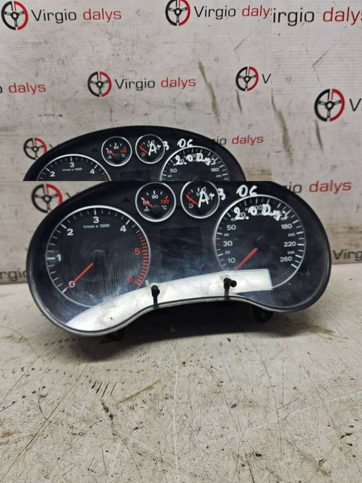 Audi A3/S3 8P (2003 - 2005)  8P0920930RX Спидометр (приборный щиток)