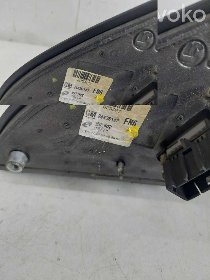 Opel Vectra (2005 - 2009)  24436147 Зеркало боковое с электрическим приводом