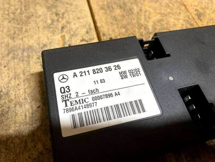 Mercedes-Benz E W211 (2002 - 2009)  a2118203626 Модуль управления сидением