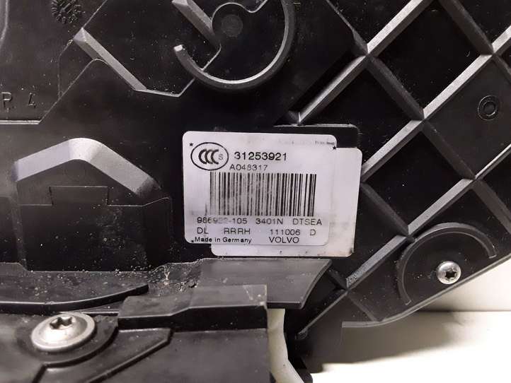 Volvo S80 (2009 - 2013)  31253921 Замок задней двери