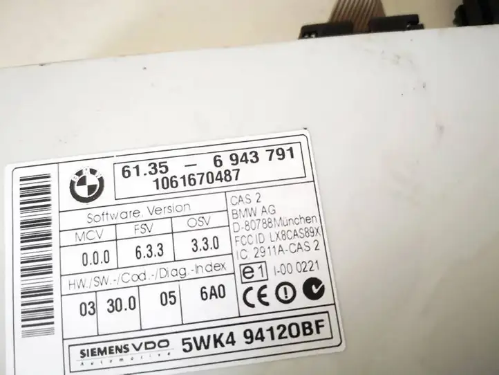 BMW 1 E81 E87 (2004 - 2011) 61356943791 Модуль комфорта — фото 2