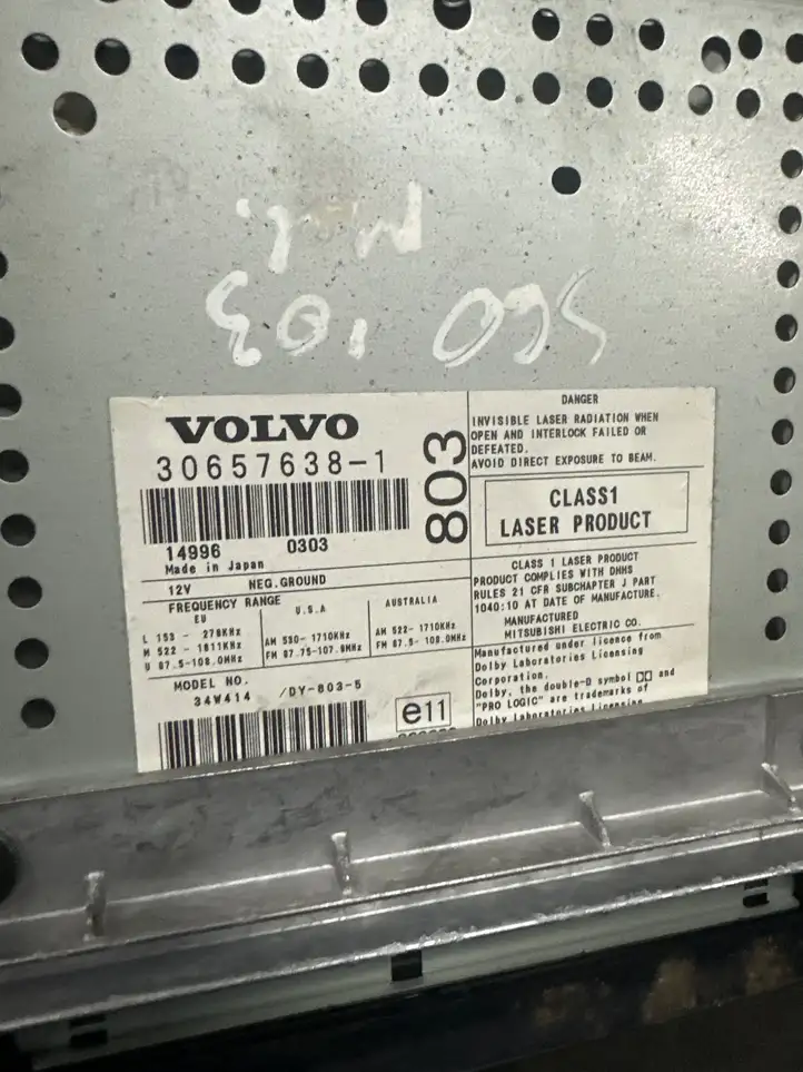 Volvo S60 (2000 - 2004) 306576381 Магнитола / мультимедийная система — фото 3