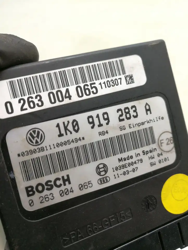 Volkswagen Touran I (2003 - 2010) 1K0919283A Блок управления парктрониками — фото 3