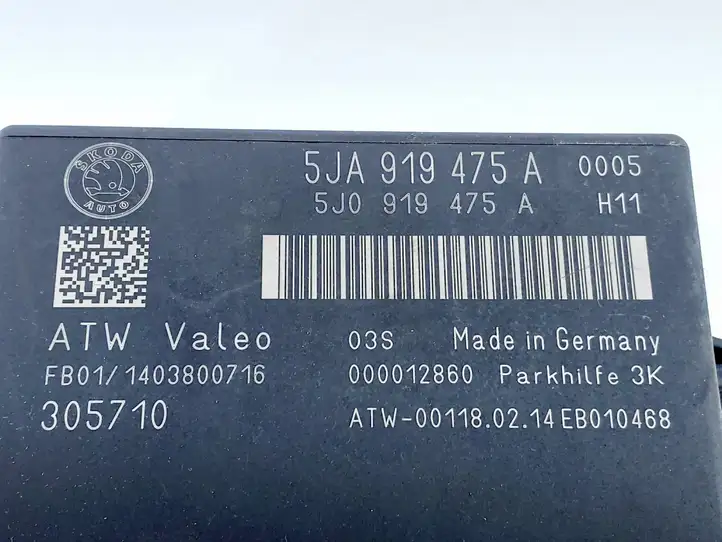 Skoda Rapid (NH) (2012 - 2019) 5JA919475A Блок управления парктрониками — фото 2