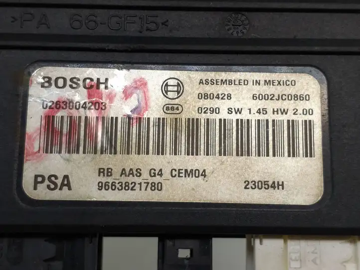 Citroen C5 (2004 - 2008) 9663821780 Блок управления парктрониками — фото 6