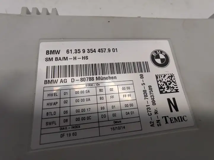 BMW 3 F30 F35 F31 (2012 - 2018) 61359354457 Блок управления сиденьем — фото 4