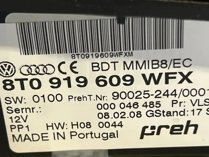 Audi A4 S4 B8 8K (2007 - 2011) 8T0919609WF Контроллер мультимедийной системы — фото 3