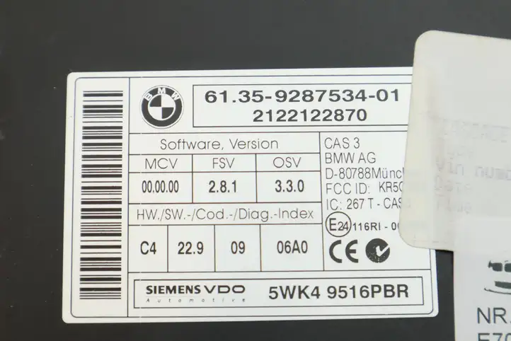 BMW X5M E70 (2010 - 2013) 7639217 Комплект системы зажигания — фото 2