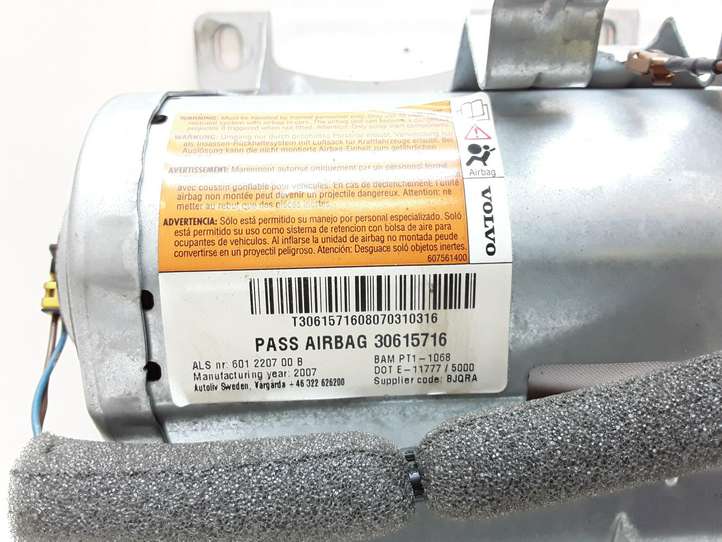 Volvo V50 (2004 - 2008)  30615716 Подушка безопастности пассажира