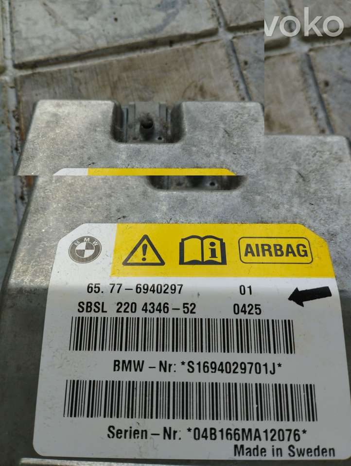 BMW 5 E60 E61 (2004 - 2010)  65776940297 Блок управления надувных подушек