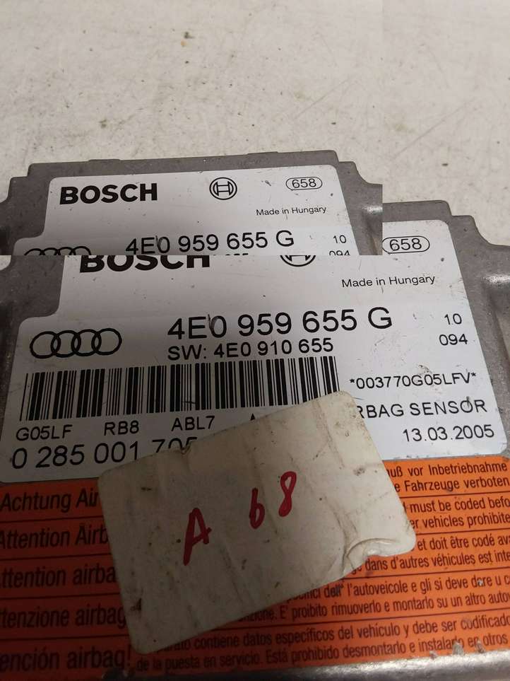 Audi A8 (2007 - 2010)  4E0959655G Блок управления надувных подушек