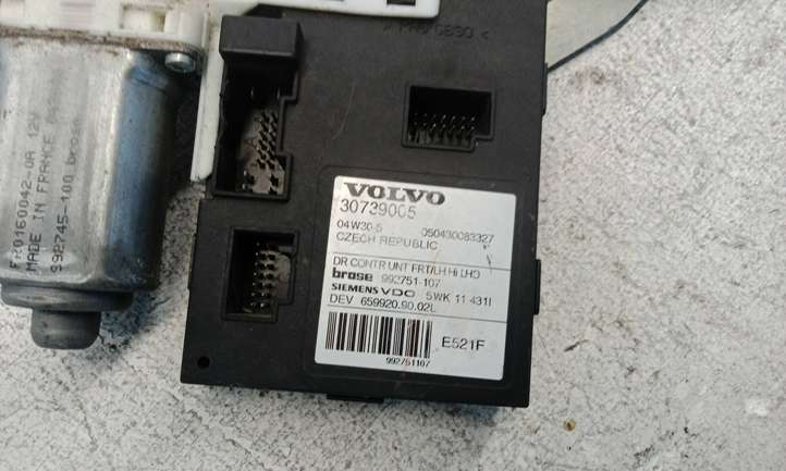 Volvo S40 (2004 - 2007)  30739005 Передний комплект электрического механизма для подъема окна