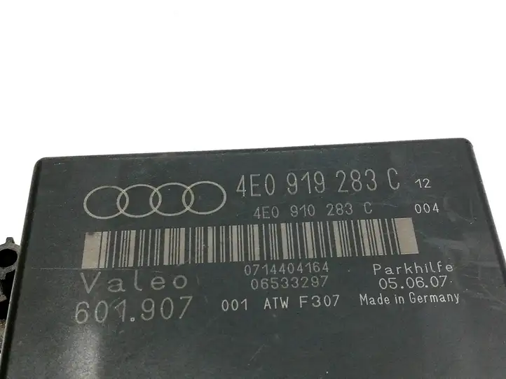 Audi A8 S8 D3 4E (2007 - 2010) 4E0919283C Блок управления парктрониками — фото 4