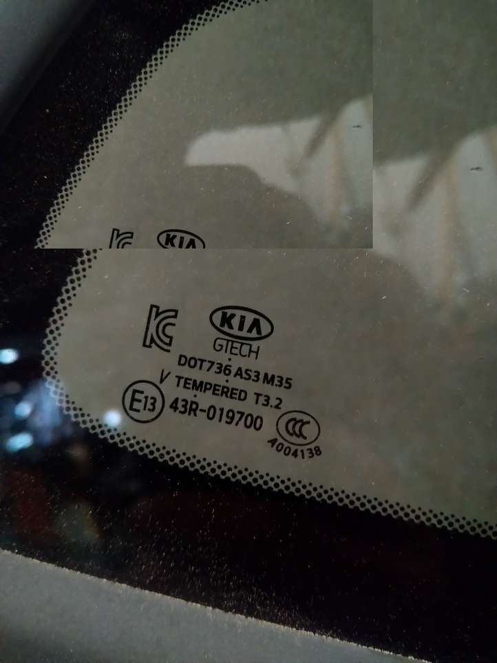 Kia Optima (2015 - 2018)   Заднее боковое стекло кузова