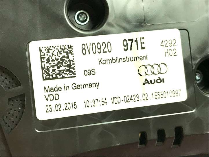 Audi A3/S3 8V (2012 - 2016)  8V0920971E Спидометр (приборный щиток)