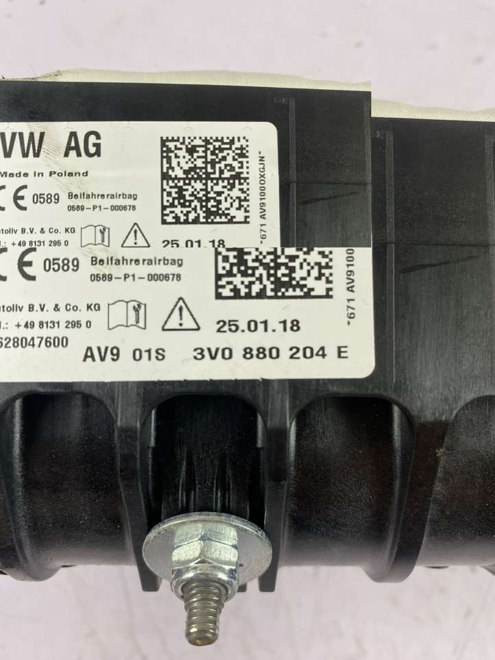 Skoda Superb B8 (3V) (2015 - 2023)  3V0880204E Подушка безопастности пассажира