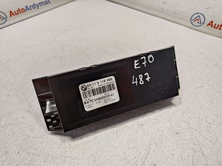 BMW X5 E70 (2006 - 2013)  64119116489 Блок управления кондиционером