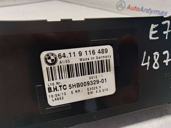 BMW X5 E70 (2006 - 2013)  64119116489 Блок управления кондиционером