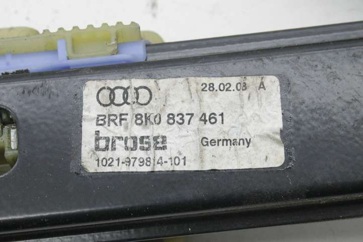 Audi A4 (2007 - 2011)  8K0837461 Передний комплект электрического механизма для подъема окна