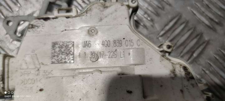 Audi A7 (2010 - 2014)  4G0839015C Замок задней двери