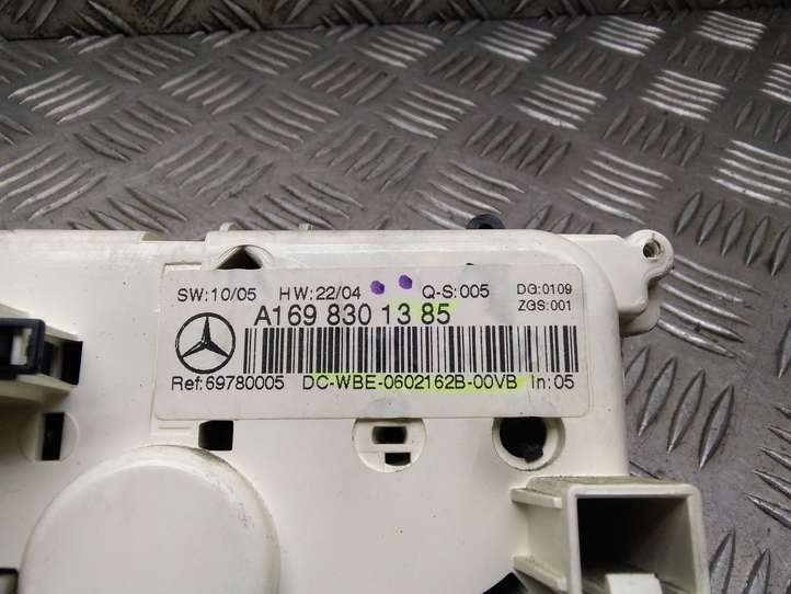 Mercedes-Benz B-class W245 (2005 - 2008)  A1698301385 Блок управления кондиционера воздуха / климата/ печки (в салоне)
