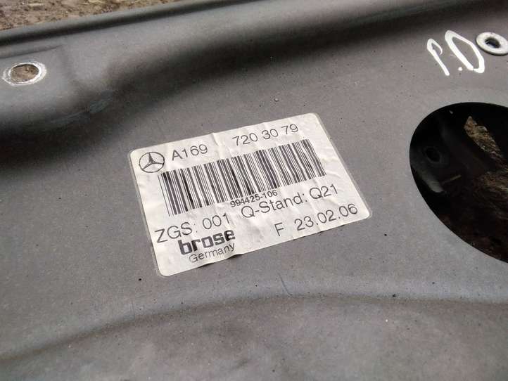 Mercedes-Benz B-class W245 (2005 - 2008)  A1697203079 Механизм для электрического подъема окон передней двери (без двигателя)