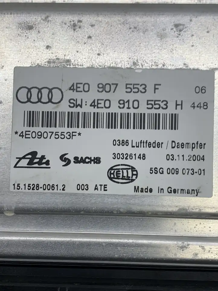 Audi A8 S8 D3 4E (2002 - 2005) 4E0907553F Блок управления подвеской — фото 2