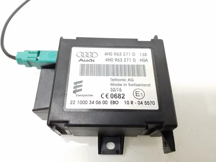Audi A3/S3 8V (2012 - 2016) 4H0963271D Блок управления автономным отопителем — фото 4