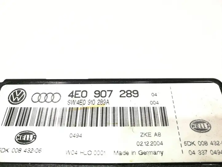 Audi A8 S8 D3 4E (2002 - 2005) 4E0907289 Модуль комфорта — фото 2