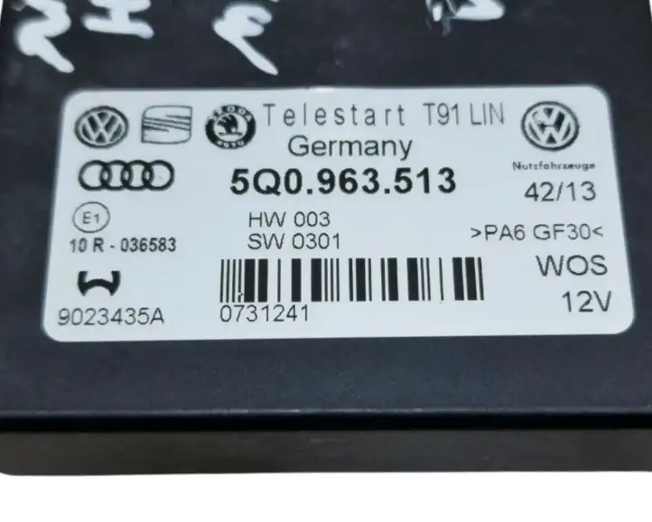 Volkswagen Golf VII (2013 - 2019) 5Q0963513 Блок управления автономным отопителем — фото 6